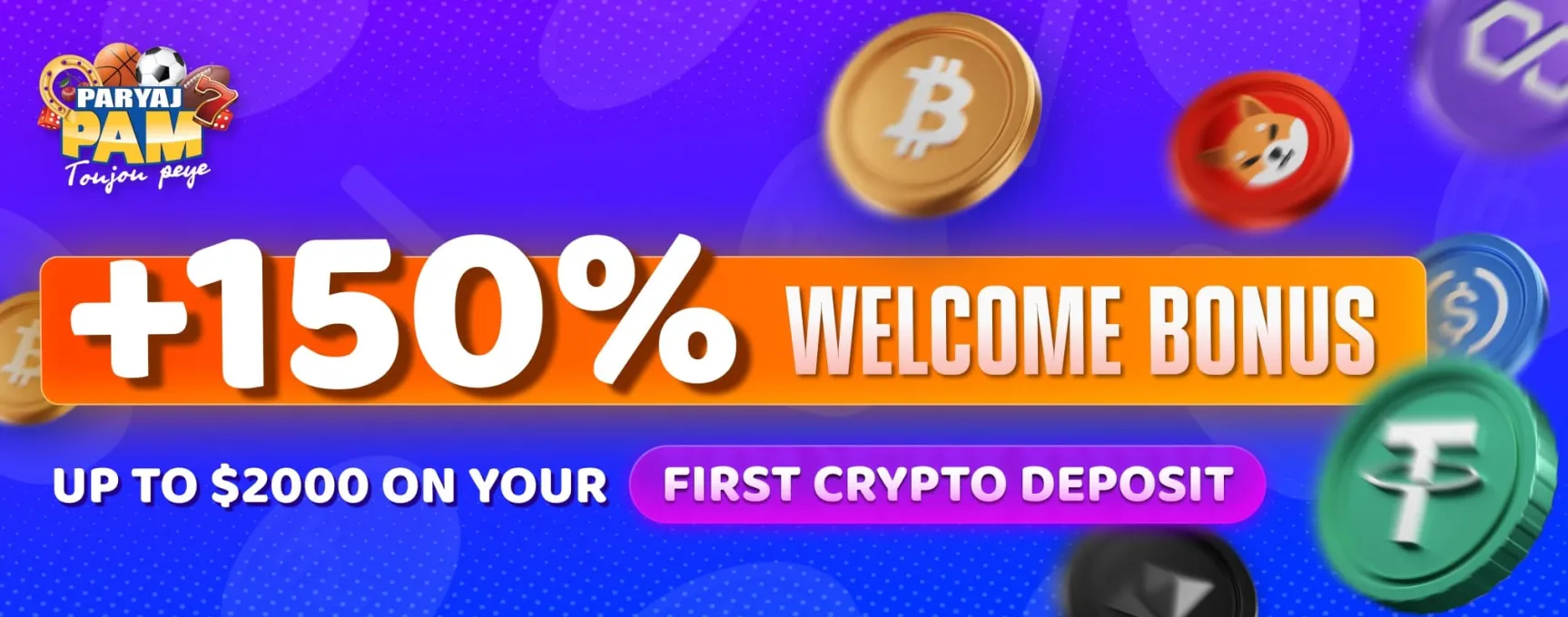 Crypto Bonus +150%