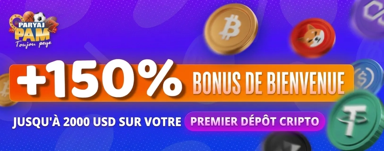Crypto Bonus +150%
