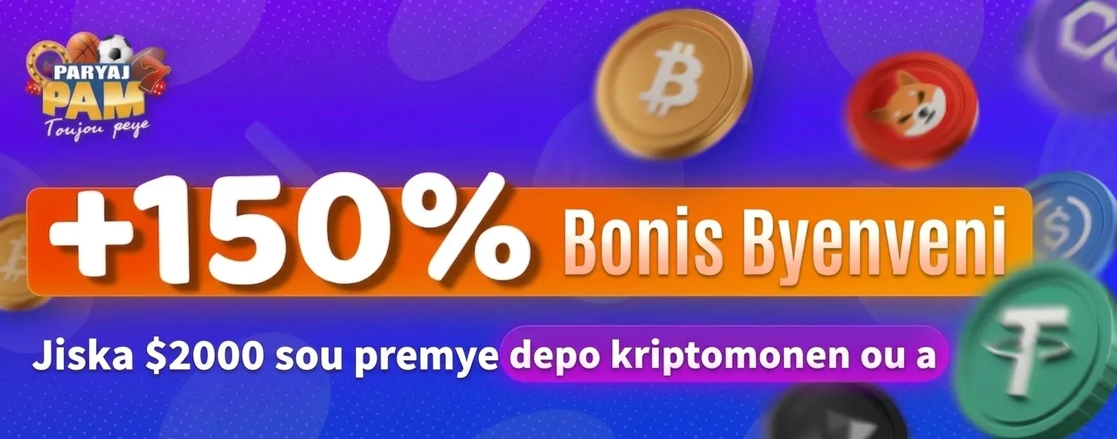 Crypto Bonus +150%